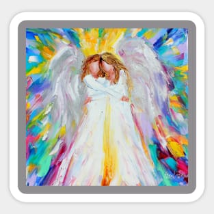 Angel Hugs Sticker